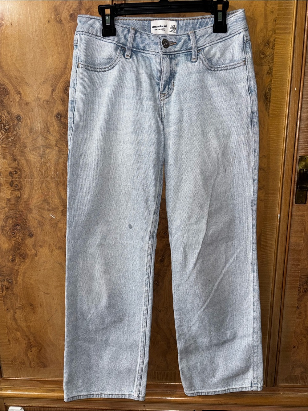 Abercrombie & Fitch Light Wash kids low rise baggy Jeans size 11 / 12